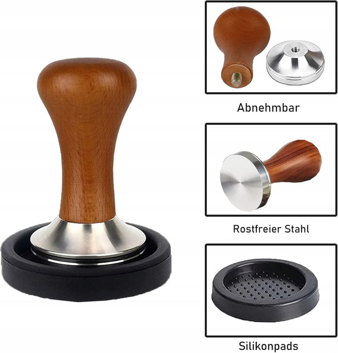 Tamper 51 mm do kawy ze stali nierdzewnej