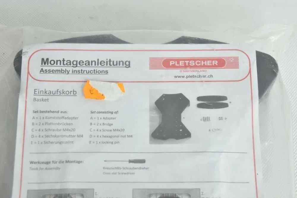 NOWA platforma, adapter do koszyka PLETSCHER !!