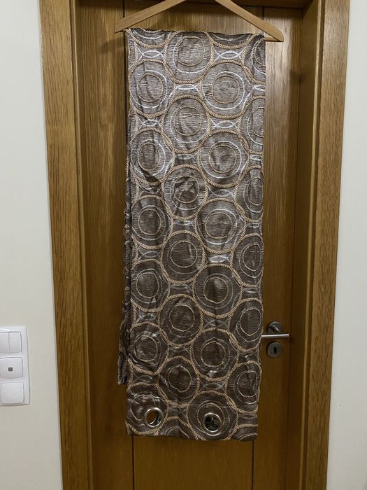 2 cortinados de argolas grossos medidas atura 2.12cm largura 1.40 bainha 25 cm