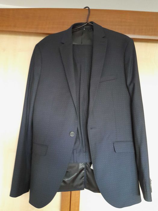 garnitur granatowy młodzieżowy/ męski Topman roz. 50 S