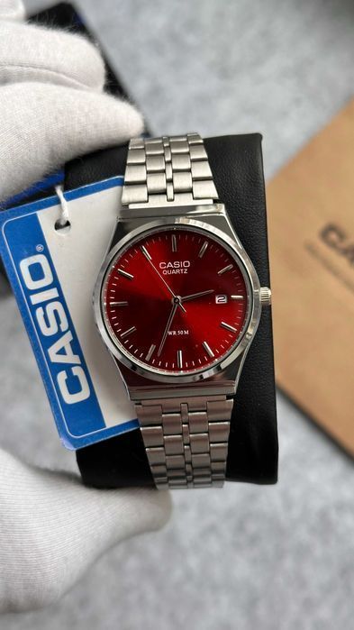 Годинник Casio MTP-VC01 Silver Red / Часы наручние касио A159 | AQ 230