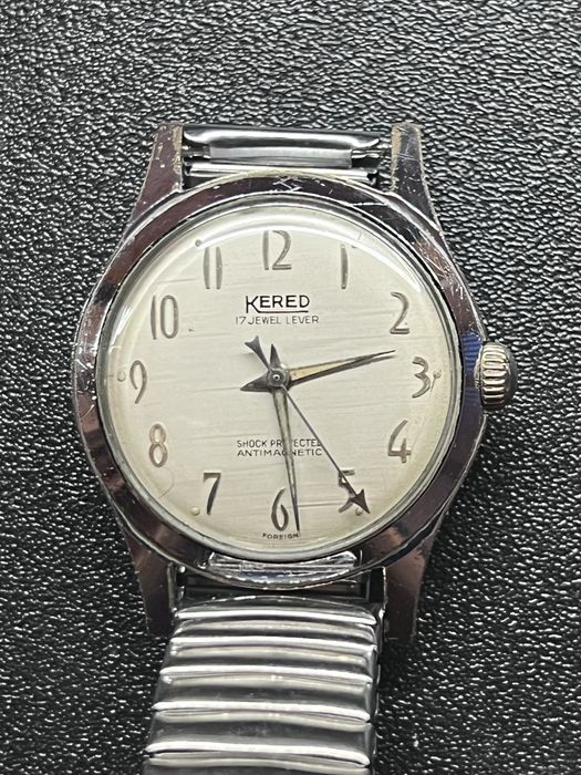 Relogio KERED, 17 jewels, funciona, sinais de uso, 60’s Vintage