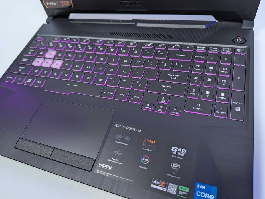 LAPTOP GAMINGOWY Asus TUF F15 RTX 3050 Ti Intel i5-11400H 144 hz
