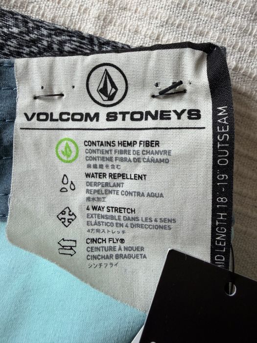 Volcom Stoneys Kooks 32 boardshorty kąpielowe surfing NOWE z metką Hemp 4-Way Stretch