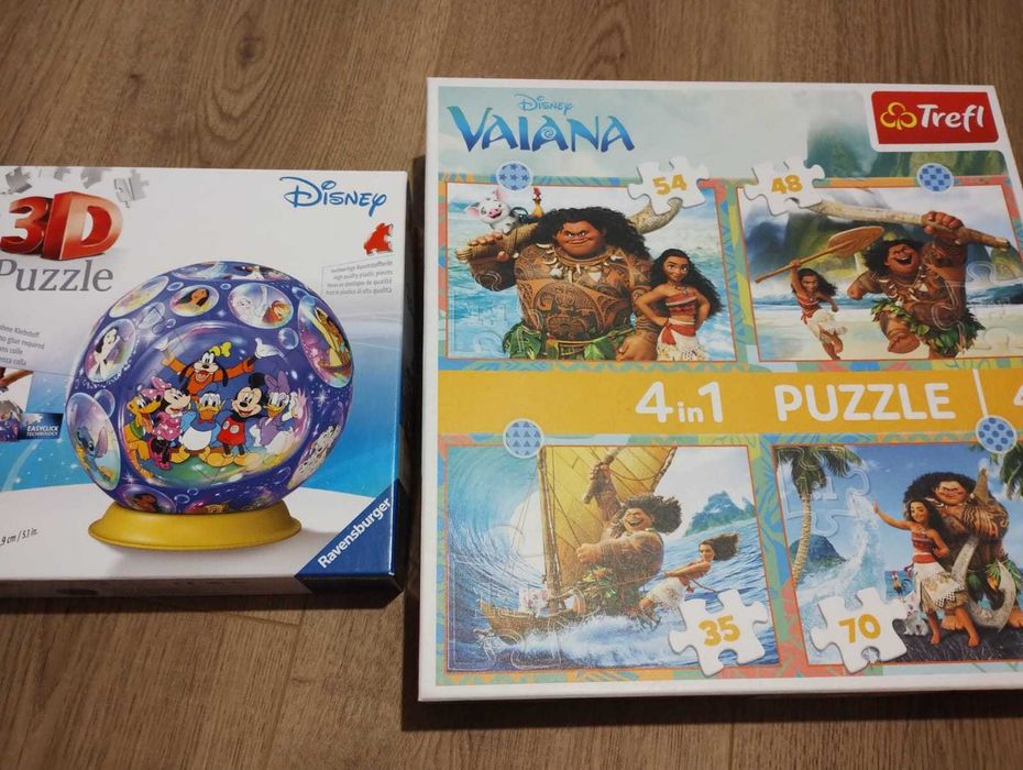 Puzzle 3D Ravensburger Disney + Vaiana 4in1
