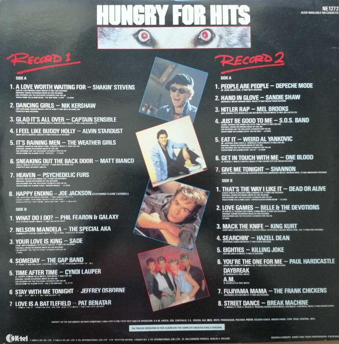 Duplo LP - Hungry For Hits - 30 Killer Cuts! (Ed. K-tel, UK; 1984)