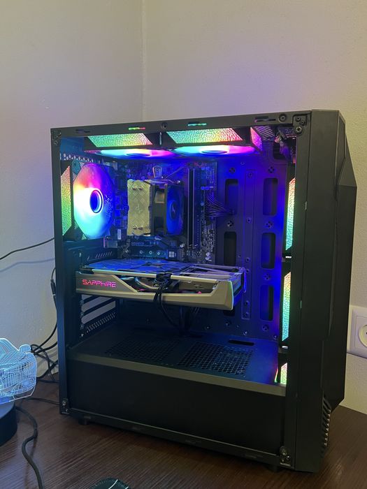 Продам ігровий пк відеокарта rx5500xt 8gb проц r5 5500 озу 2х8 16gb