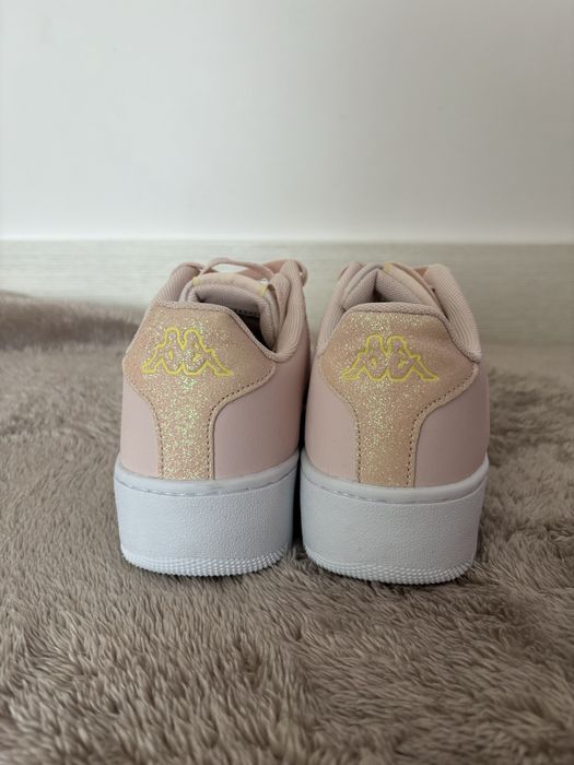 Adidasy Kappa 37 różowe brokat