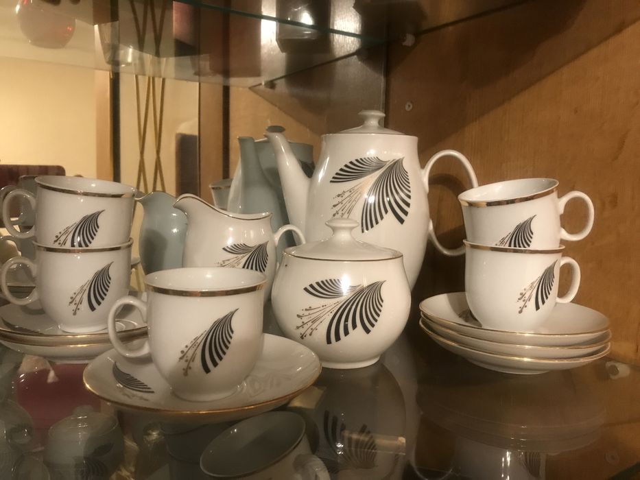 Кавовий сервіз на 5 персон. Виробництво «Богемія» (Чехословакія)