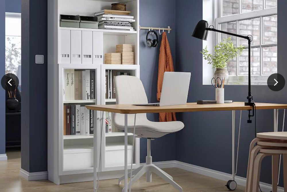 IKEA ANFALLARE Blat biurka/ stołu Bambus 140x65cm