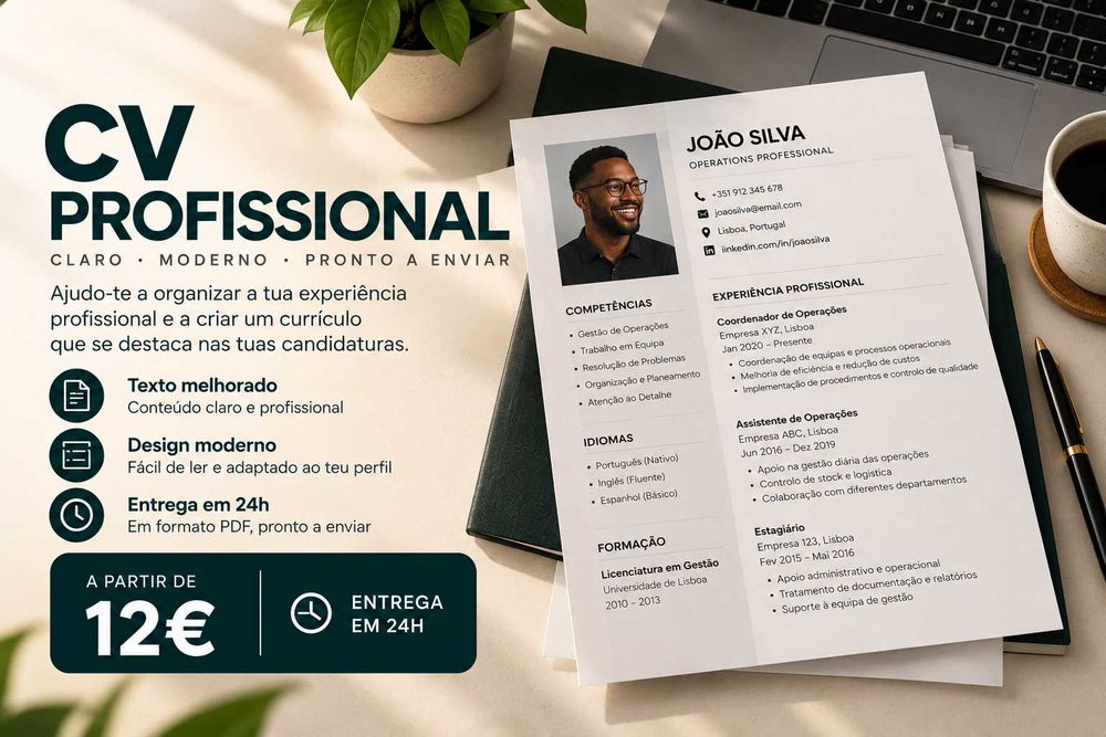 Criação e atualização de CV / Currículo profissional