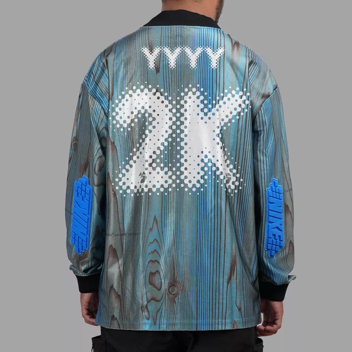OFF-WHITE X NIKE 001 Soccer Jersey Blue Світшот Лонгслів Лонг