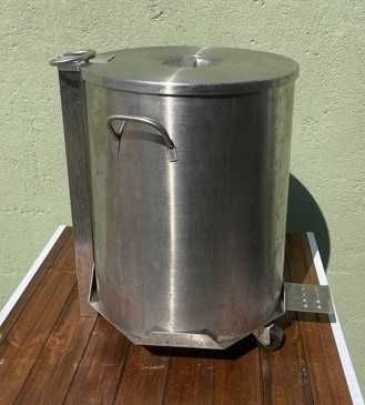 Balde lixo em inox com pedal 50LT
