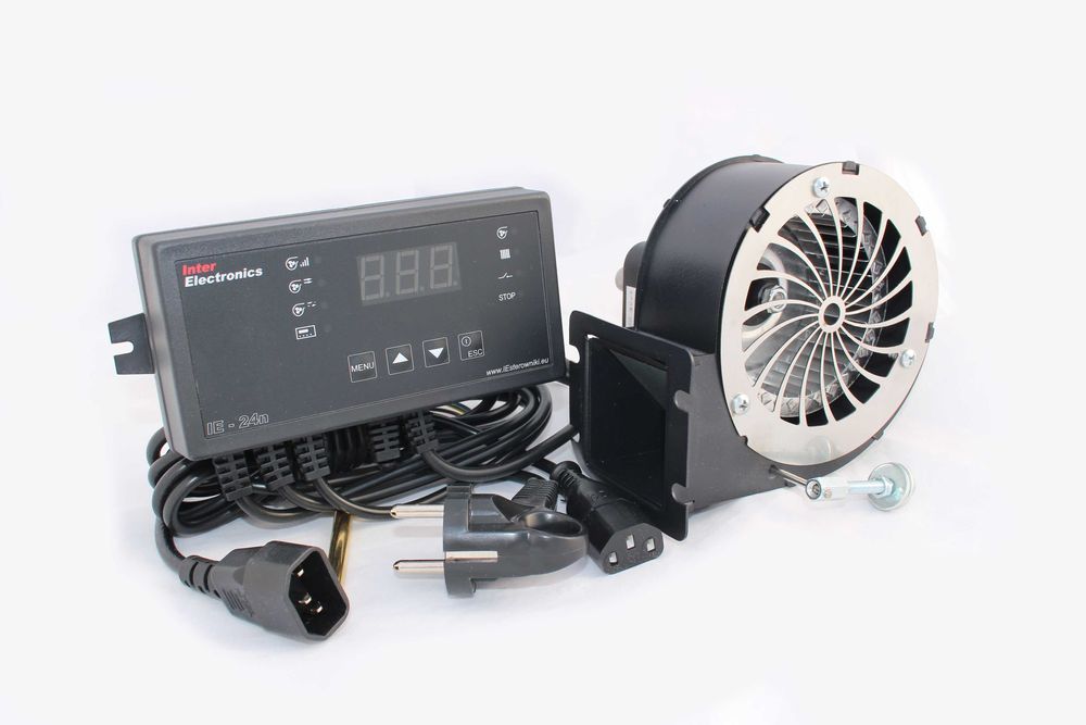 Комплект Автоматика IE-24n і вентилятор SP-60 для котла до 15kW