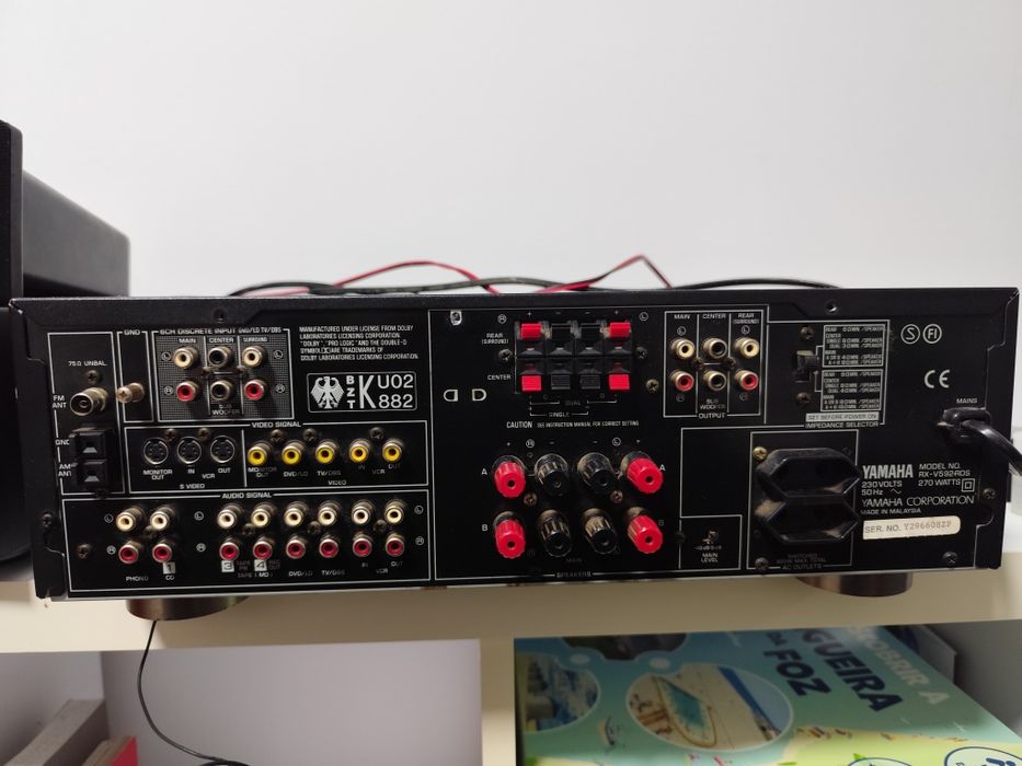 Yamaha Hi-Fi: Receiver RX-V592RDS + Coluna Central NS-C60