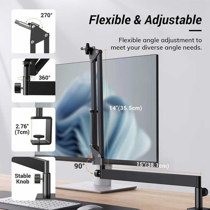 Ramię mikrofonu  niski profil  TONOR T20LP regulowany