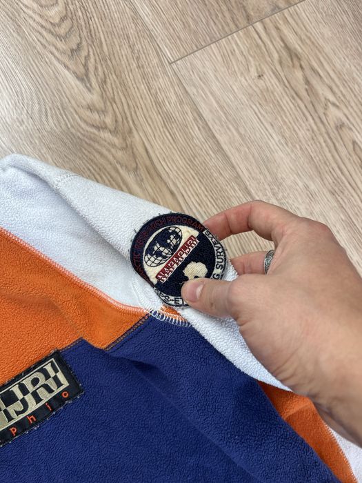 Napapjiri Center Logo Męski S Polar rozpinany 1/4 ZIP Fleece Gorpcore Outdoor