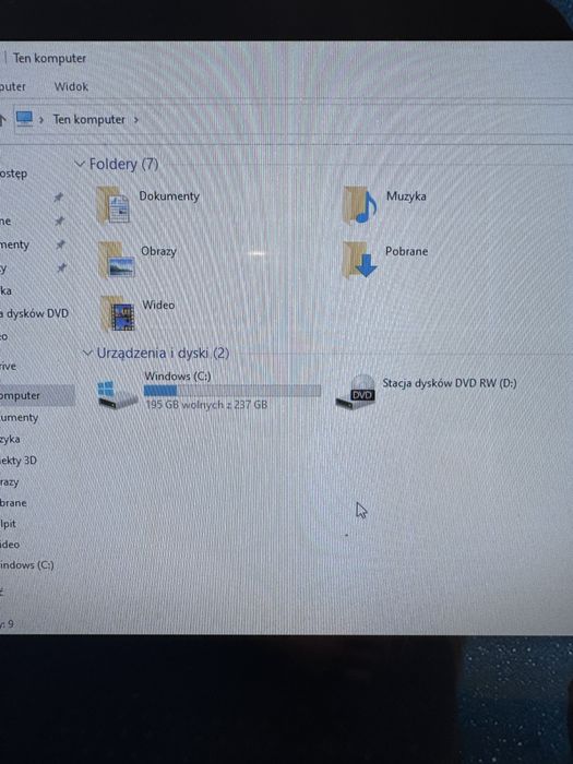 Komputer Lenovo v50s pc i5 10gen 16 gb ram monitor Dell 27