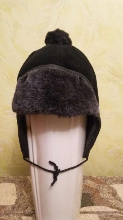 Шапка зимняя замшевая на мальчика