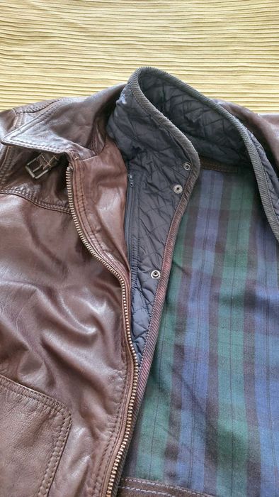 Casaco Novo de pele verdadeira (Massimo Dutti) - Homem