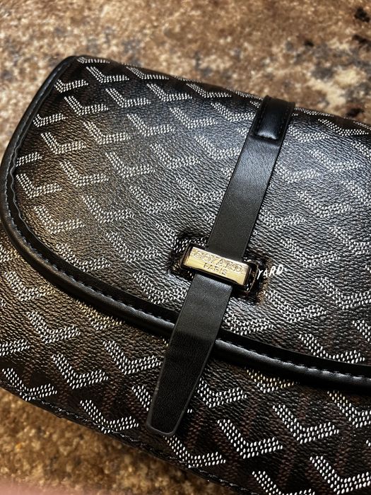 Сумка через плече Goyard чорна | месенджер Goyard