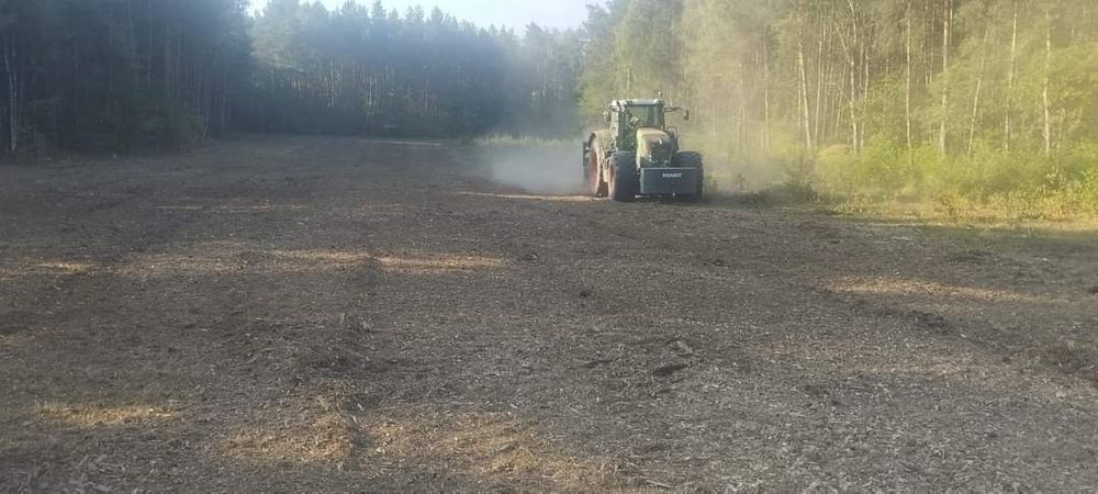 Wycinka drzew za materiał drzewny od 0,5 ha  Mulczowanie powierzchniowe, Mulczowanie wgłębne, Rekultywacja,Mulczer,Pozyskiwanie biomasy drzewnej