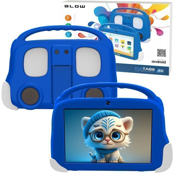 Tablet edukacyjny dla dzieci 8' 4G 4/64GB +etui BLOW KidsTAB8 niebiesk