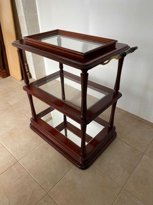 Carrinho Bebidas (Mogno Maciço)