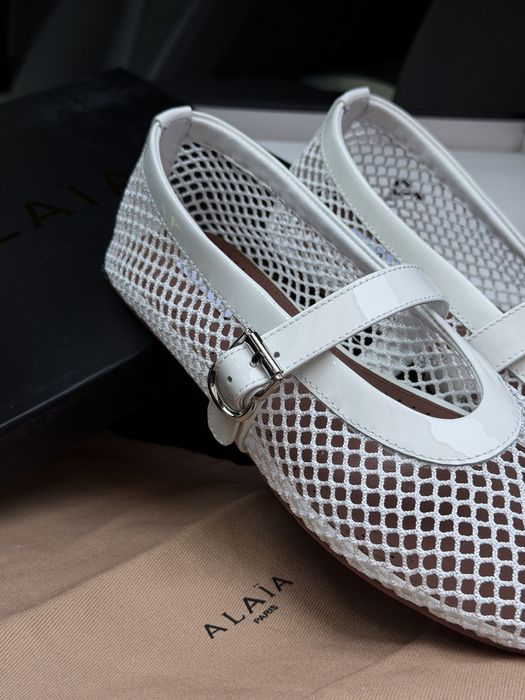 Балетки жіночі ALAÏA Ballet Flats White premium
