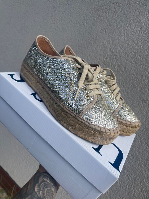 Guess espadryle brokatowe rozmiar 38