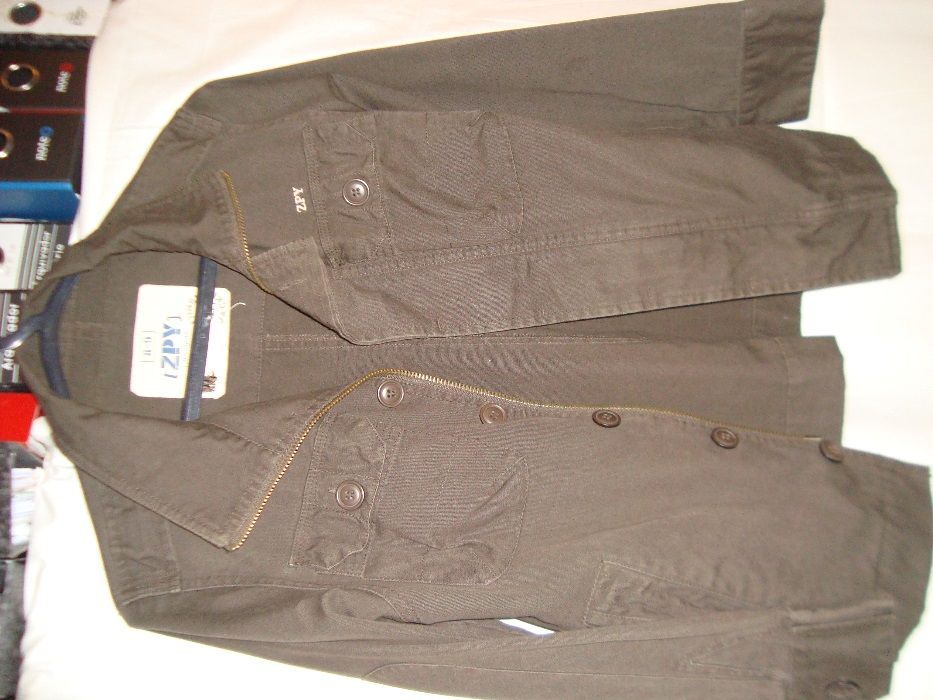 Casaco Zippy Castanho em sarja (100% algodão) 8-9 anos