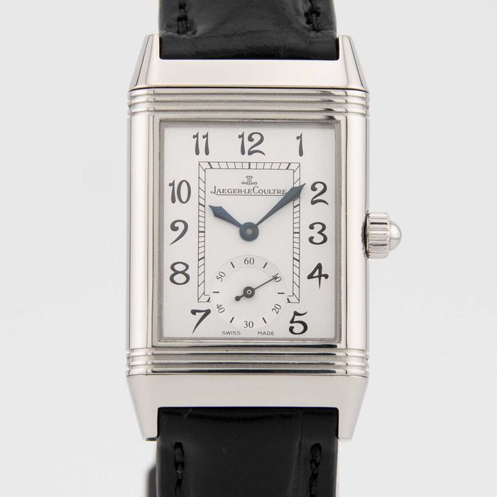 Jaeger-LeCoultre Reverso Duetto Stal Szlachetna Diamenty 23.5 x 38.5mm Manual Ref. Q2568401 / 256.8.75