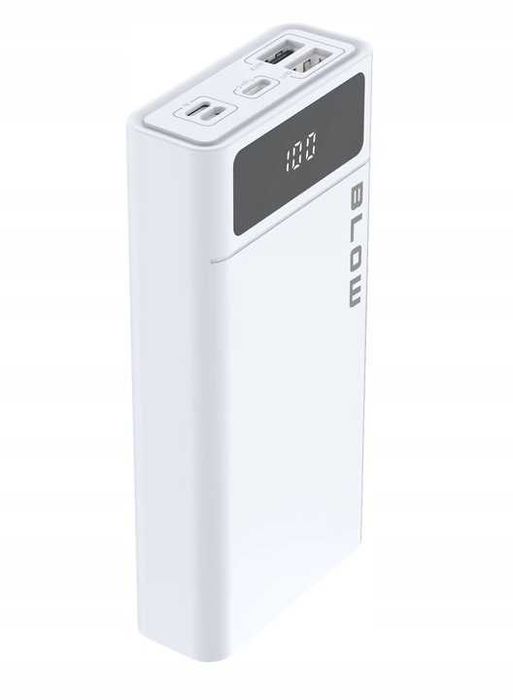 Powerbank 20000 mAh 22,5W QC PD szybki bezpieczny pojemny biały USB-C