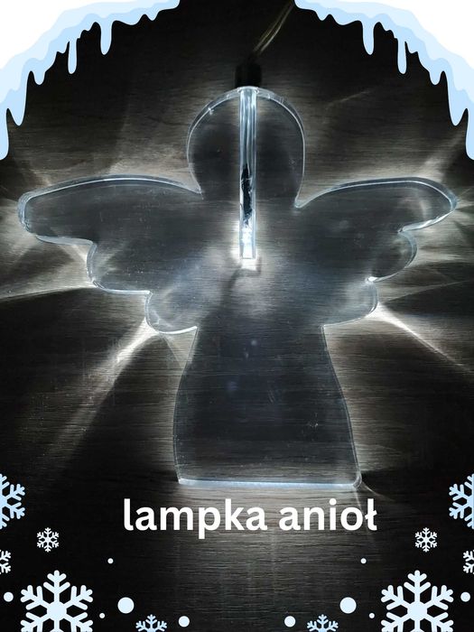 Oświetlenie świąteczne światełka Anioł Boże Narodzenie Plexi Pleksi