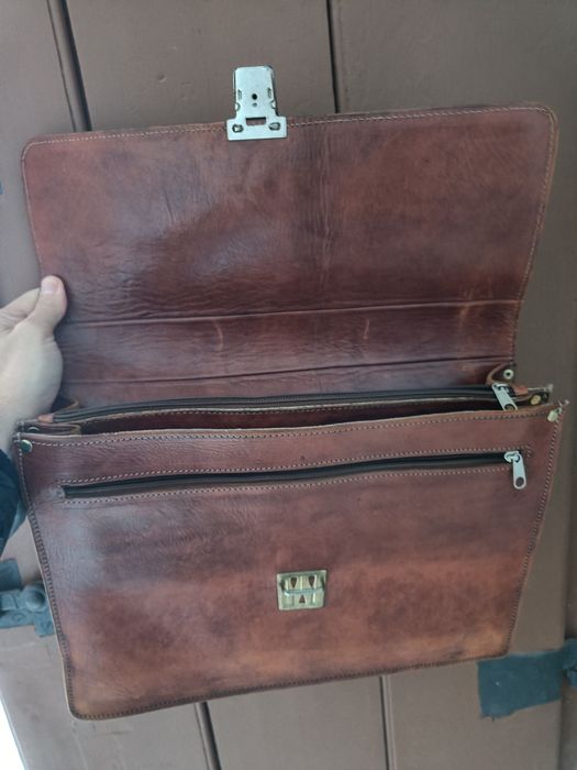 Mala de couro vintage