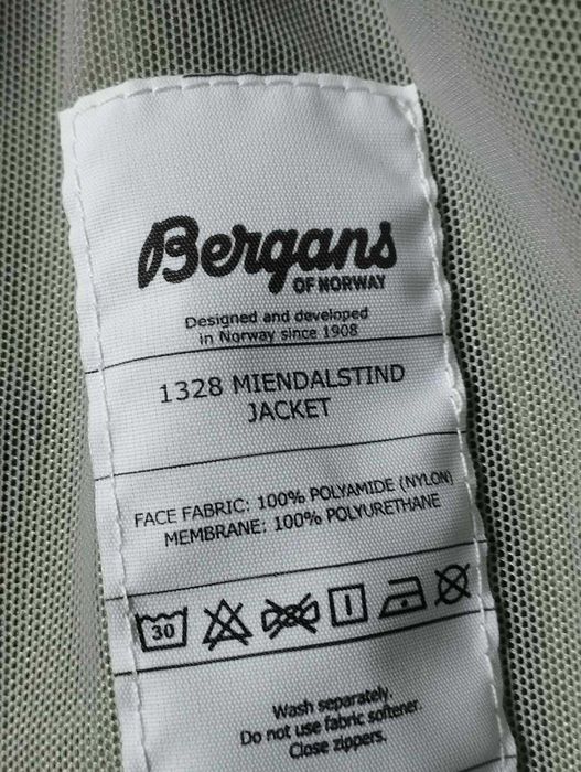 Bergans Miendalstind Dermizax jacket kurtka trekkingowa size L