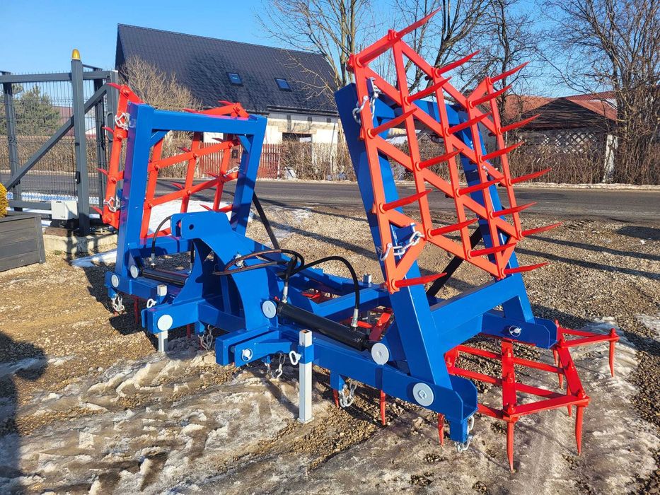 BRONY POLOWE HYDRAULICZNIE składane CIĘŻKIE *5pól *2 siłowniki *20 ząb