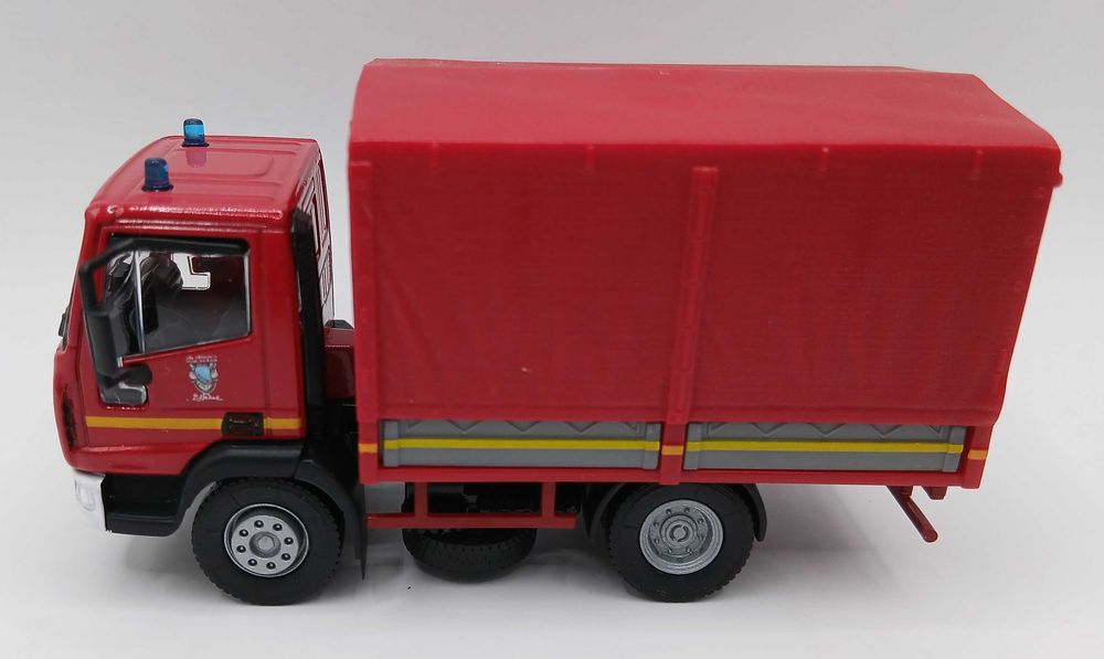 Miniatura de carro de bombeiros escala 1:60