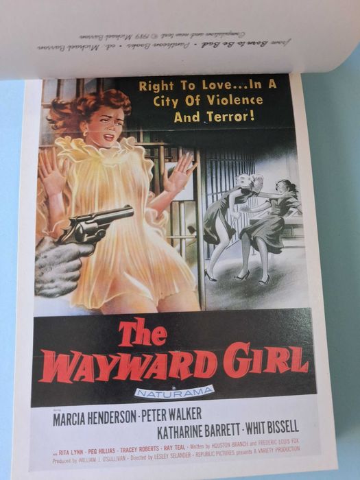 "BORN TO BE BAD" - Livro de postais de filmes "trash" dos anos 50.