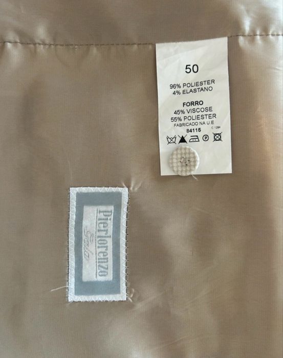 Terno Bege PierLorenzo Completo para Venda – Excelente Estado
