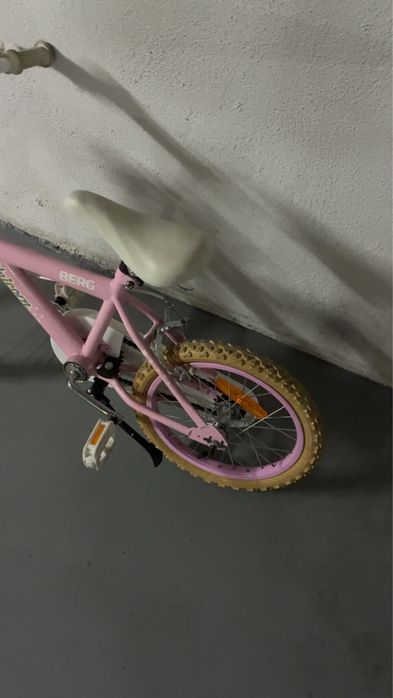 bicicleta berg menina versao unicornio roda 16