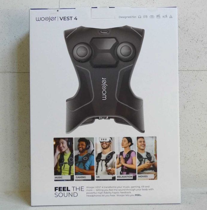 Тактильний жилет Woojer Vest 4 (Новий) — Haptic Vest для VR, PS5, Xbox, PC