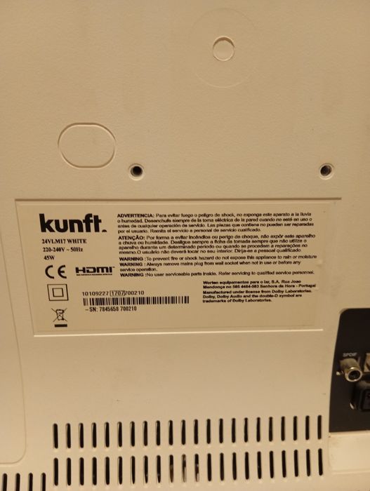 TV led kunft 24 polegadas