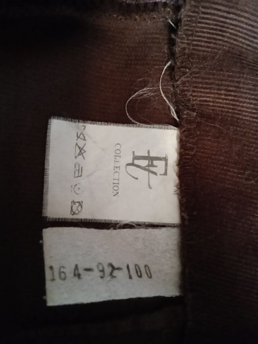 Юбка х\б коричневая с оборками