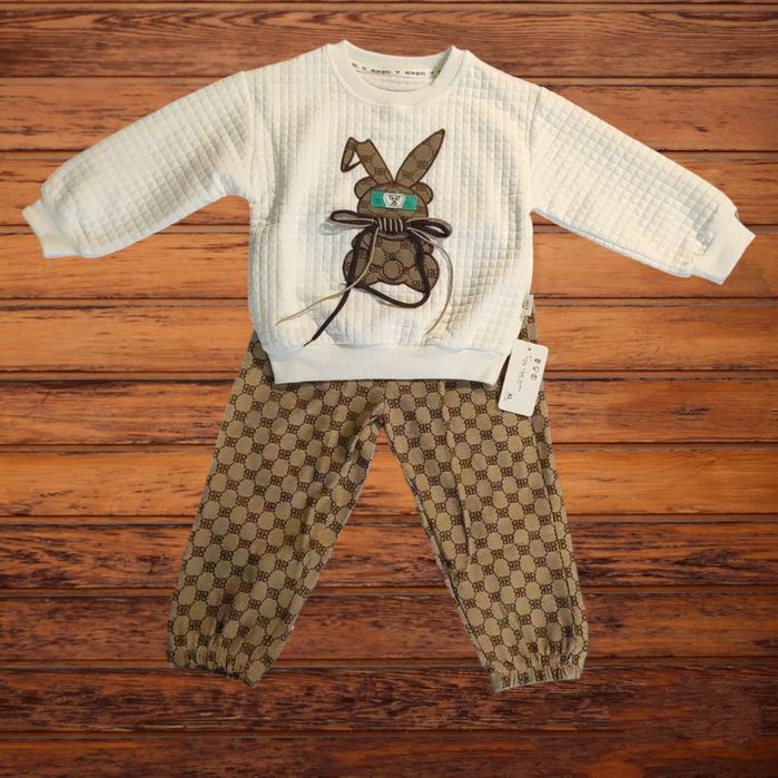 Дитячий костюм, стильный модный детский хлопковый костюм