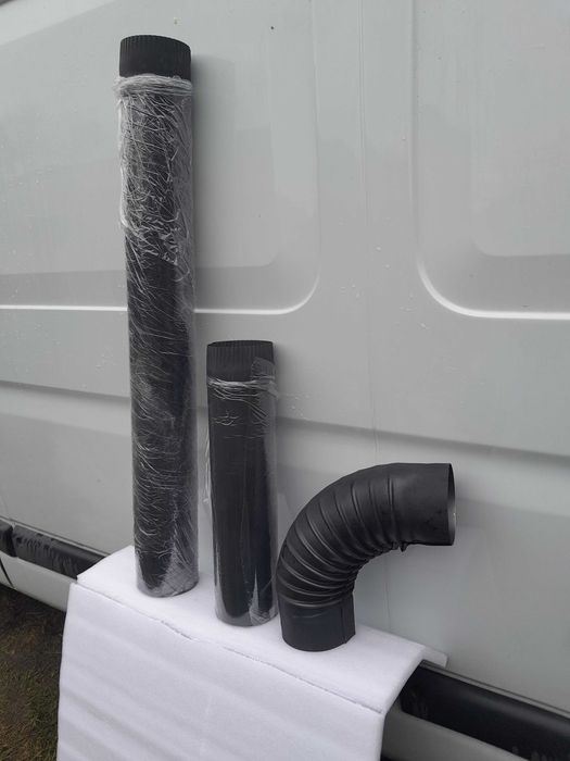 Rura 100 cm  50 cm kolanko - radiator