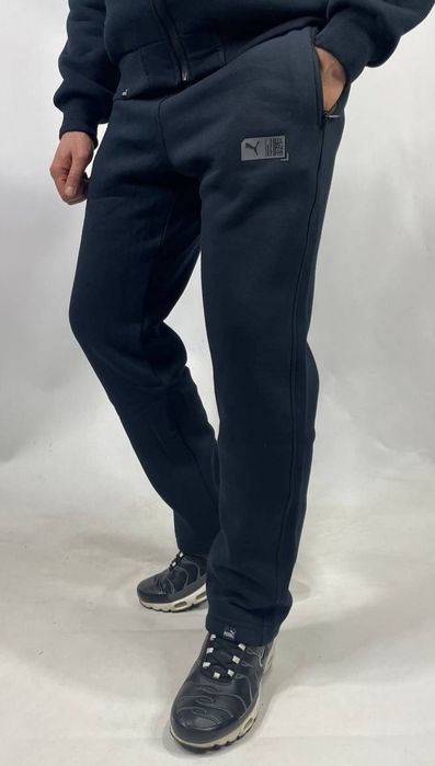 Мужские спортивные штаны Puma зимние теплые на флисе