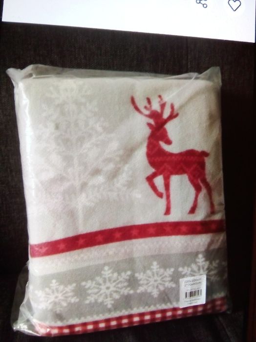 Pościel polarowa komplet pościeli z polaru LIVARNO święta 220/200cm