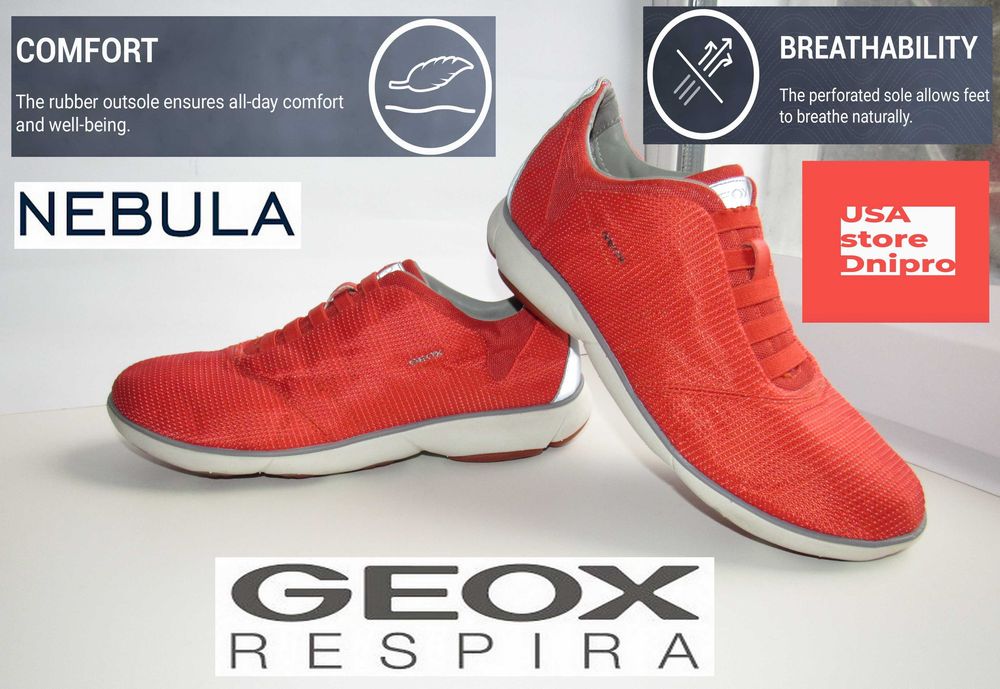 Кроссовки дышащие Geox Nebula (Penélope Cruz For Geox) р. 42 (27см)