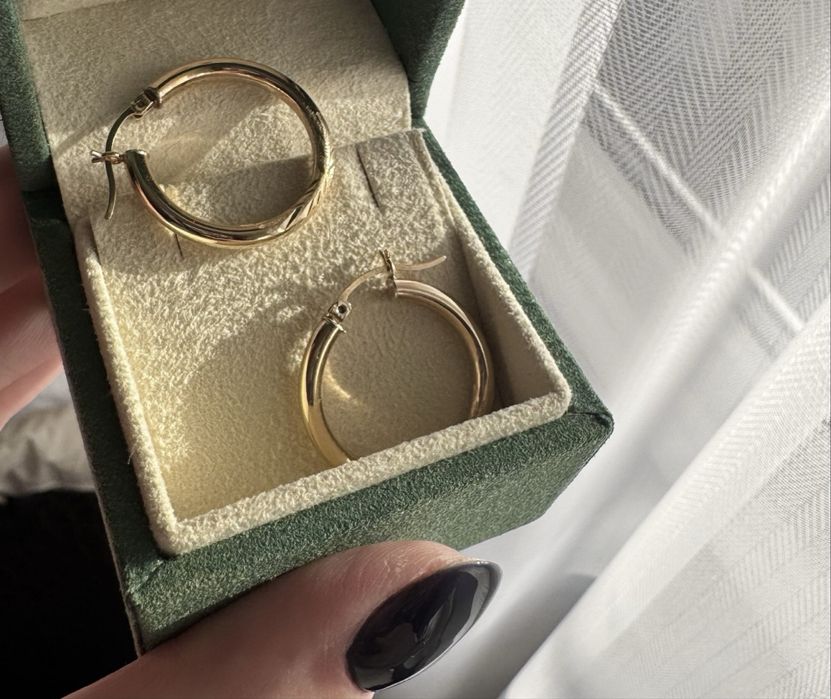 Złote kolczyki 585 14k sliczne